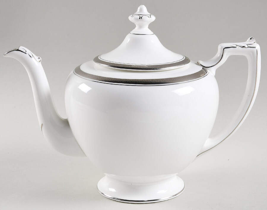Elite Platinum Teapot & Lid by Coalport-1
