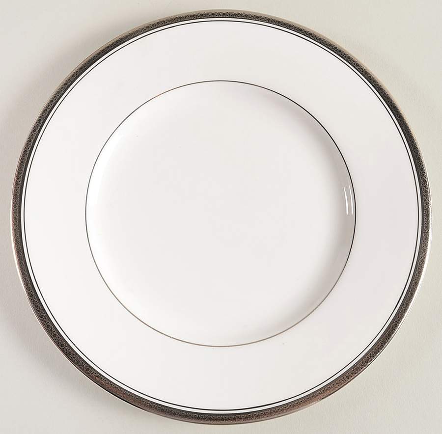 Elite Platinum Luncheon Plate by Coalport-1