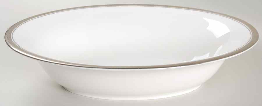 Elite Platinum 9" Oval Vegetable Bowl by Coalport-1