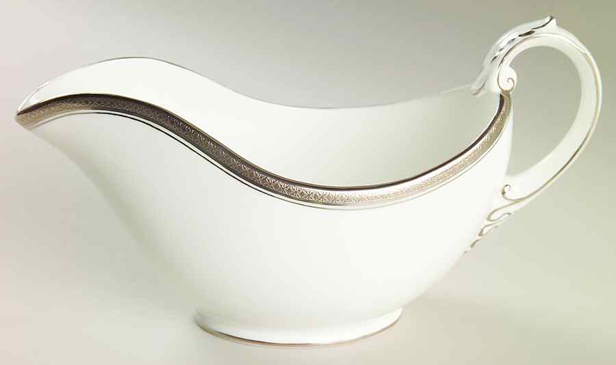 Elite Platinum Gravy Boat by Coalport-1