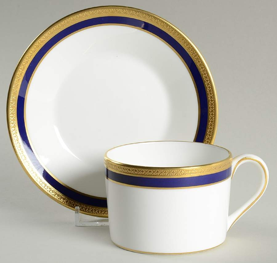 Elite Royale Flat Cup & Saucer Set by Coalport-1
