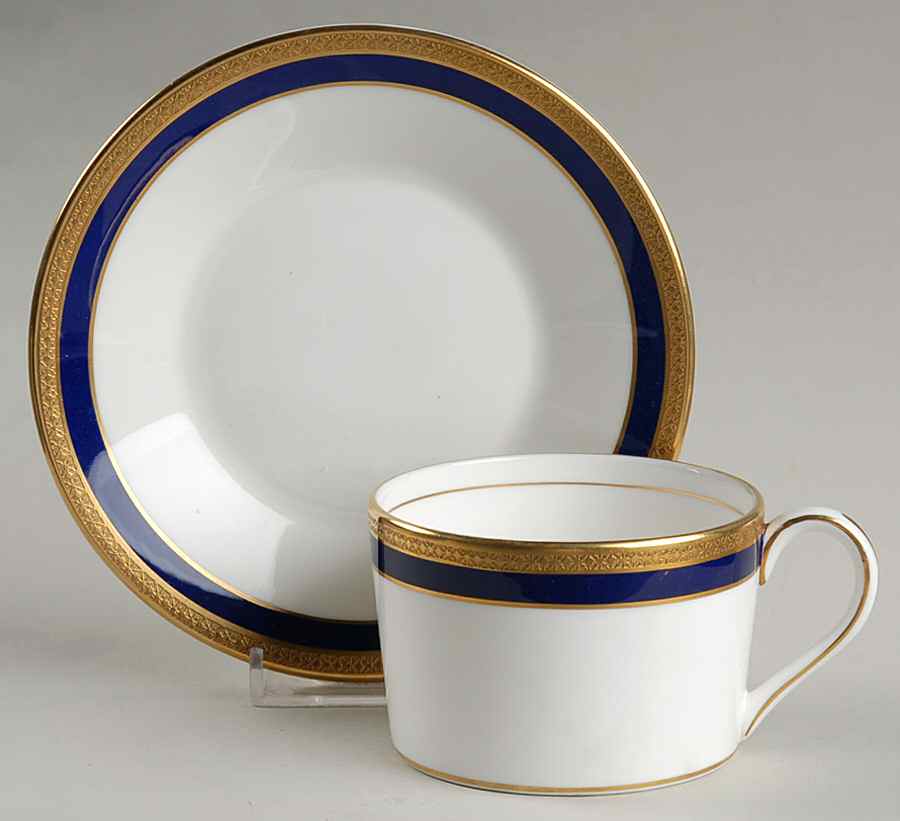 Elite Royale Flat Cup & Saucer Set by Coalport-1