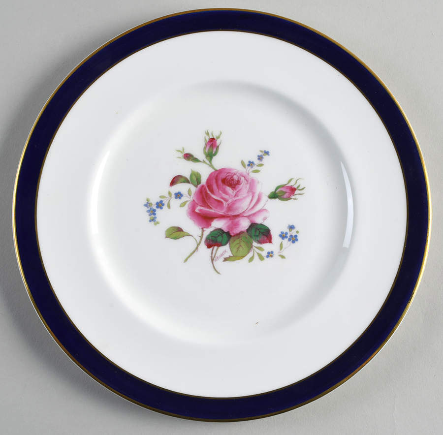 Fairfax Cobalt Blue Luncheon Plate by Coalport-1
