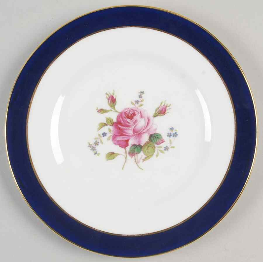 Fairfax Cobalt Blue Bread & Butter Plate by Coalport-1