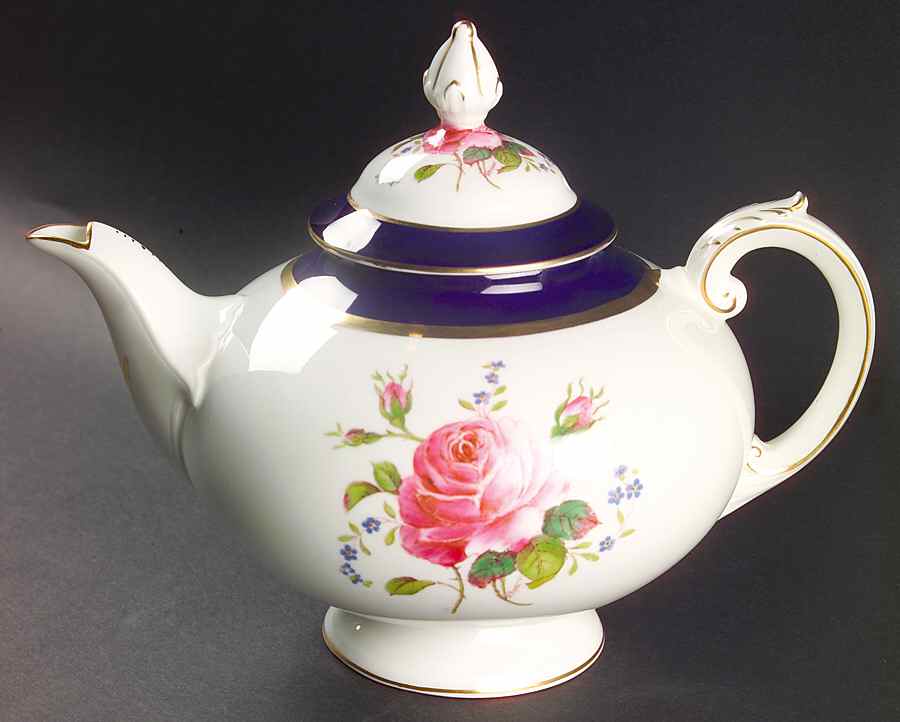 Fairfax Cobalt Blue Teapot & Lid by Coalport-1