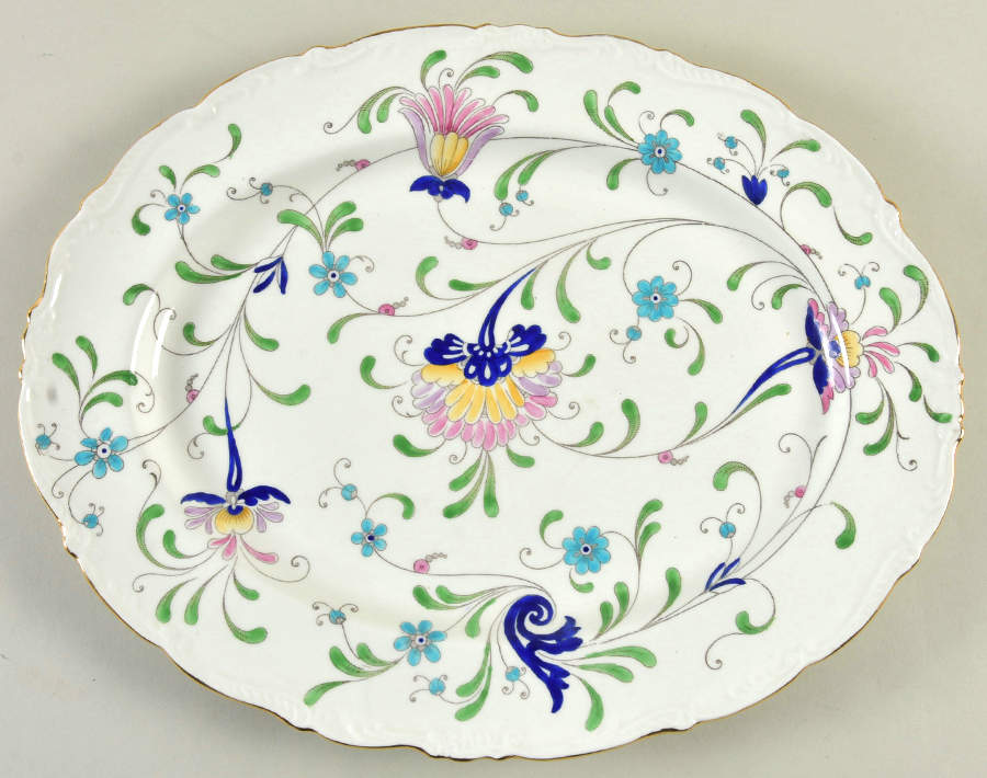 Fanfare Japan 14" Oval Serving Platter by Coalport-1