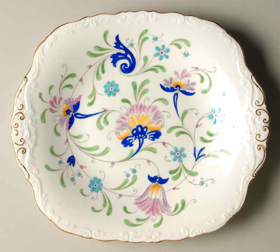 Fanfare Japan Square Handled Cake Plate by Coalport-1