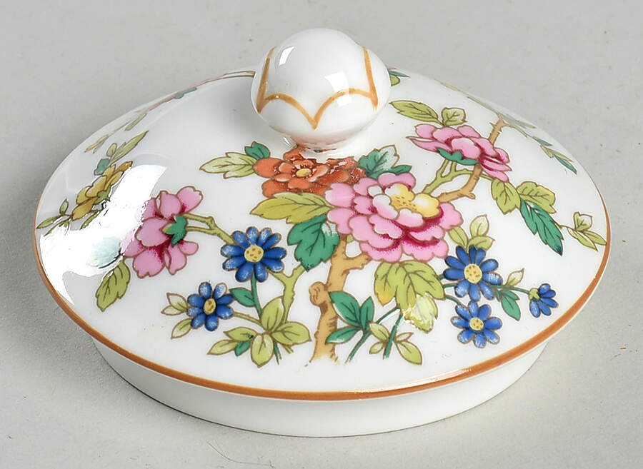 Flower of Tibet Lid for Sugar Bowl by Coalport-1