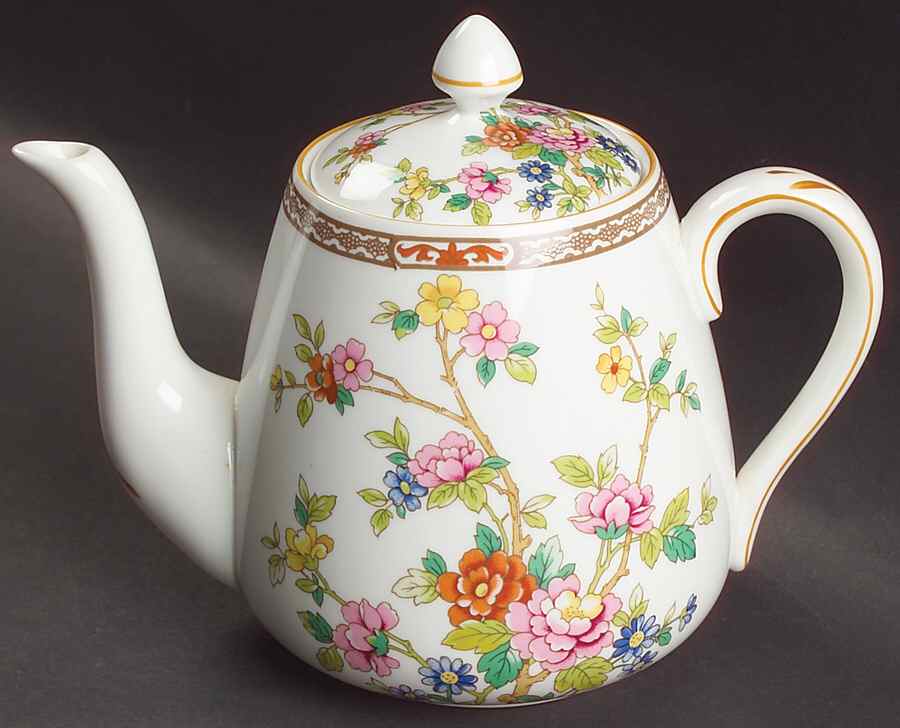 Flower of Tibet Small Teapot & Lid by Coalport-1