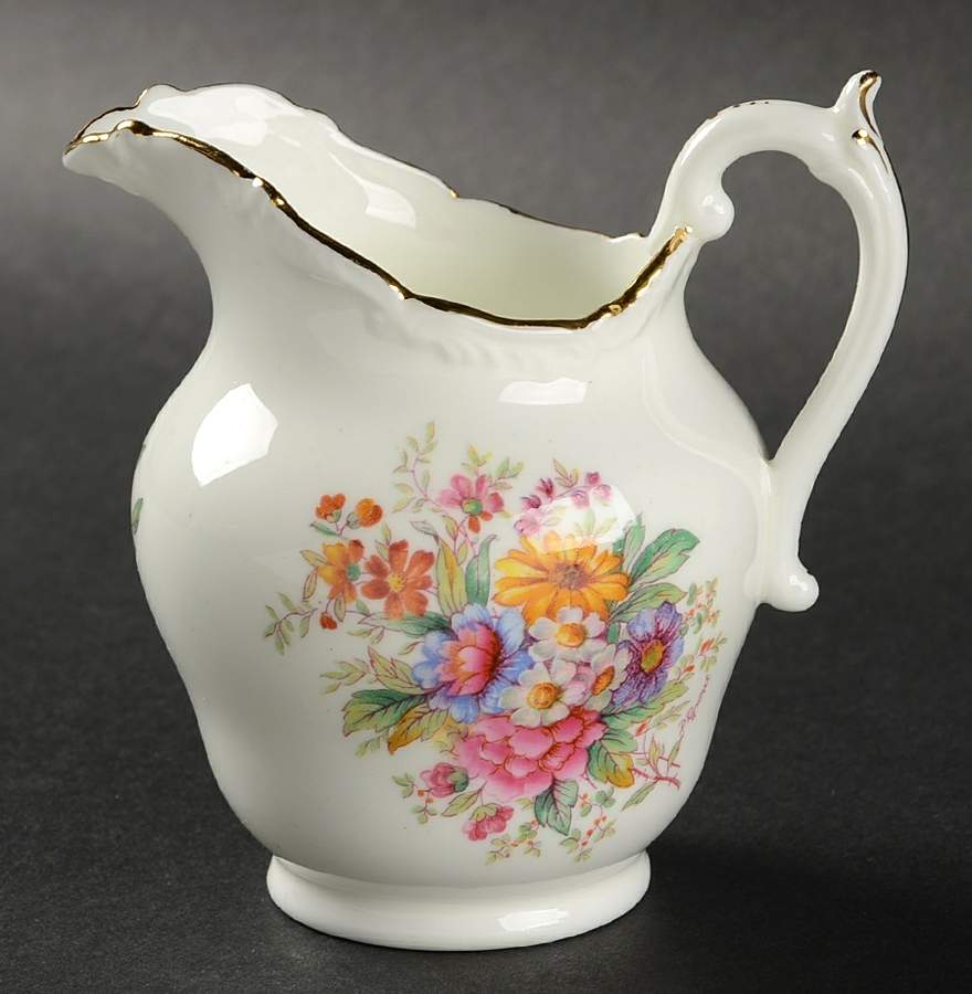 Fragrance (9504, Raised Edge) Mini Creamer by Coalport-1