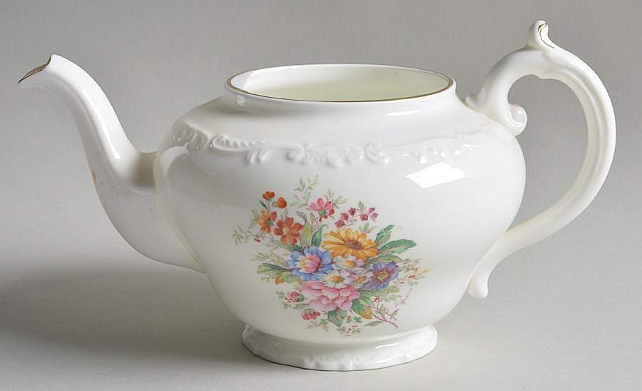 Fragrance (9504, Raised Edge) Teapot No Lid by Coalport-1