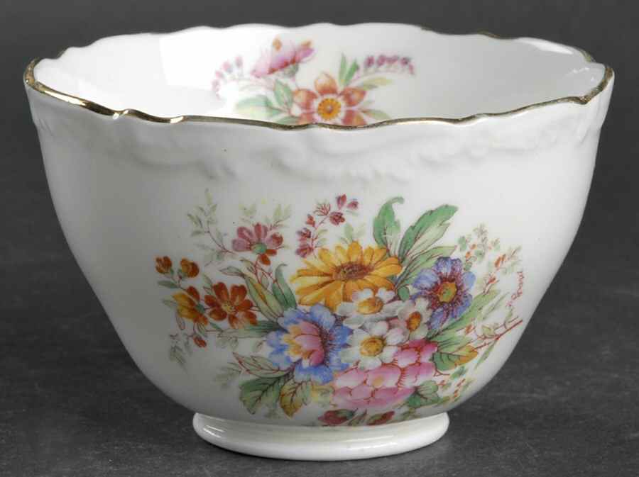 Fragrance (9504, Raised Edge) Mini Open Sugar Bowl by Coalport-1