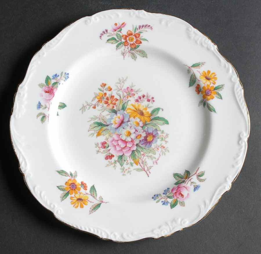 Fragrance (9504, Raised Edge) Luncheon Plate by Coalport-1