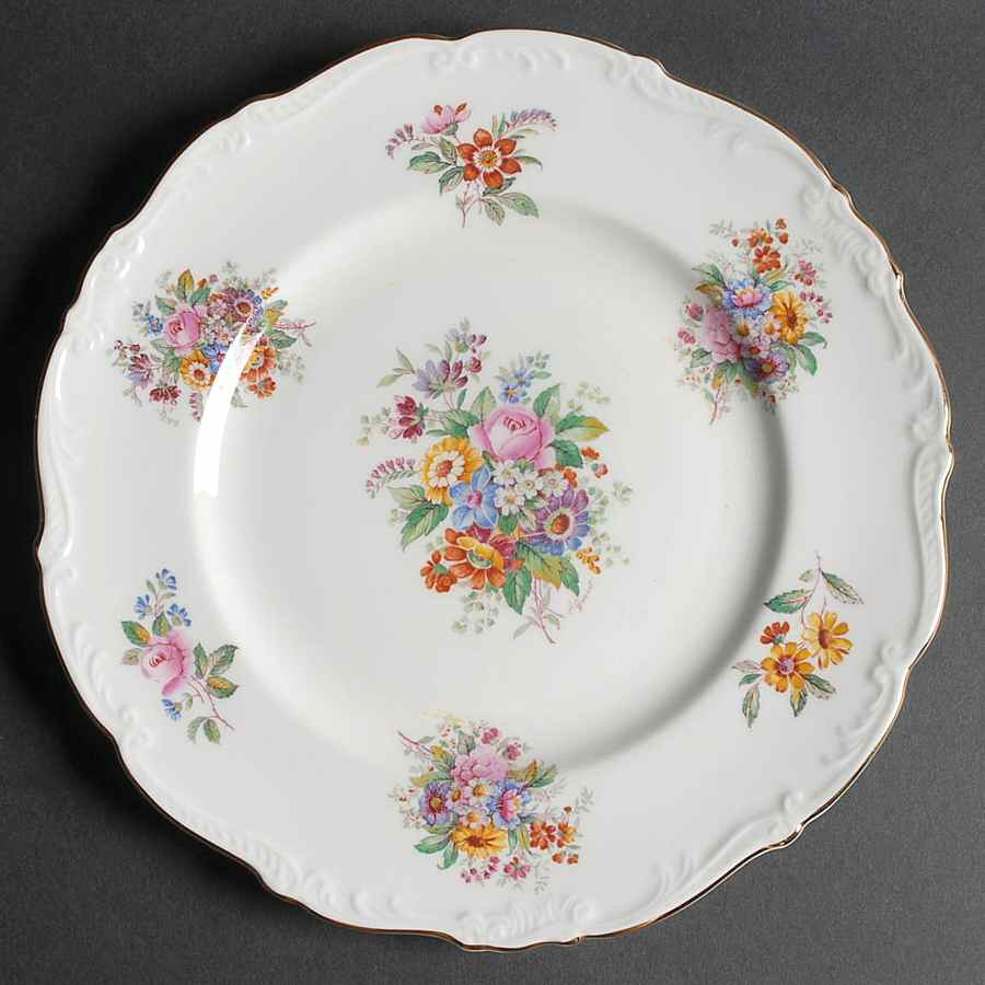 Fragrance (9504, Raised Edge) Dinner Plate by Coalport-1