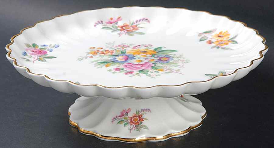 Fragrance (9054, Not Raised, Scalloped) Round Compote (Height X Width) by Coalport-1