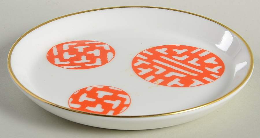 Fretwork Red Coaster by Coalport-1