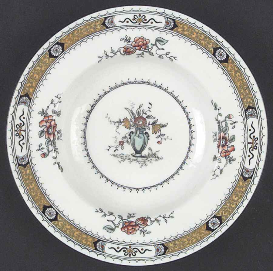 French Noble Rim Soup Bowl by Coalport-1