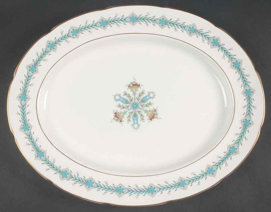 Geneva (Athens Shape) 14" Oval Serving Platter by Coalport-1