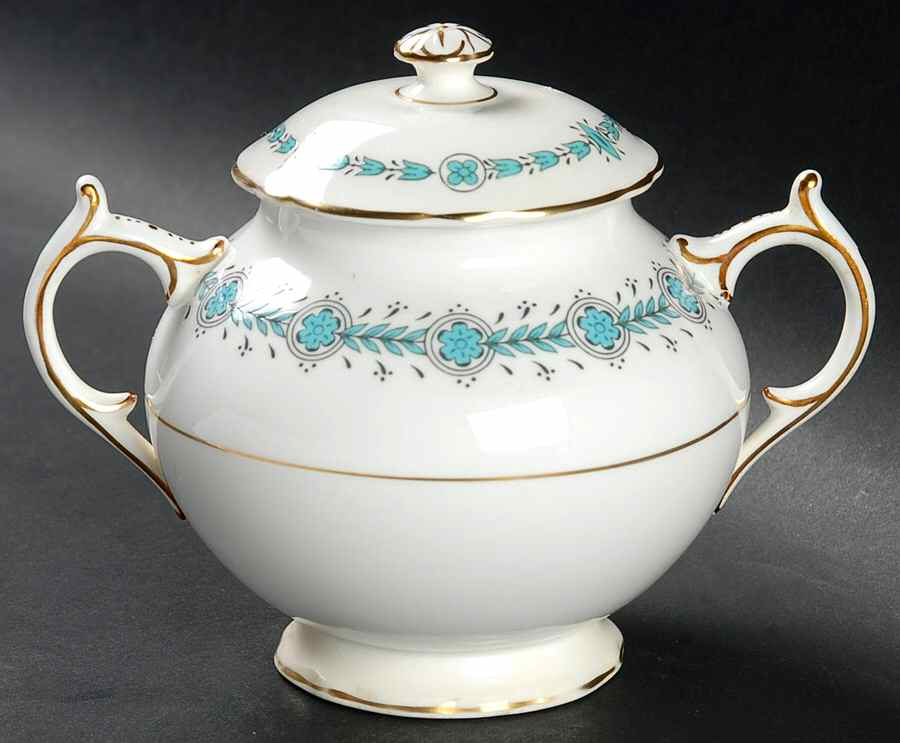 Geneva (Athens Shape) Sugar Bowl & Lid by Coalport-1