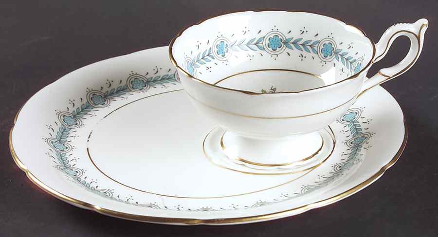 Geneva (Athens Shape) Snack Plate & Cup Set by Coalport-1