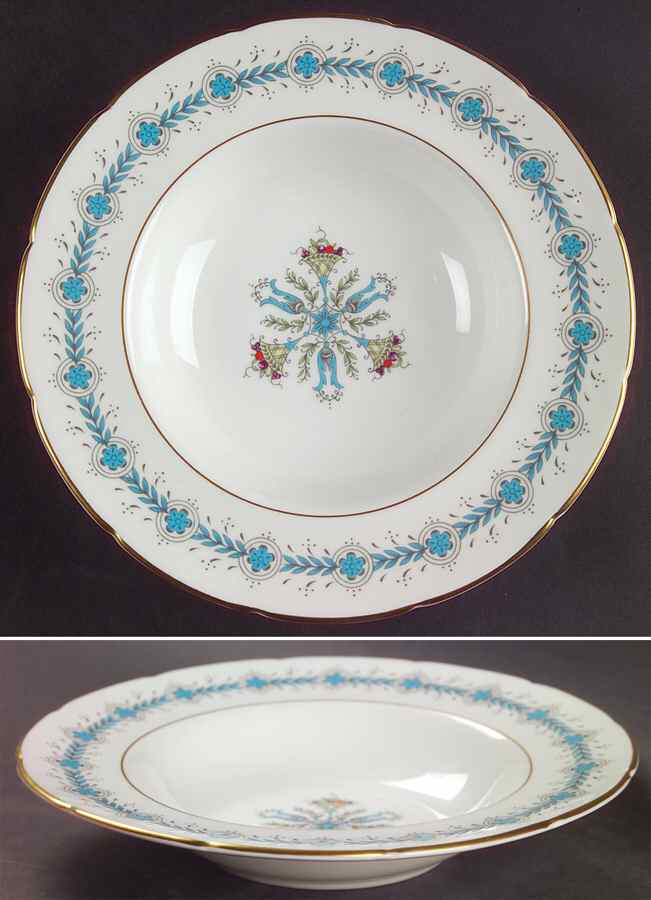 Geneva (Athens Shape) Rim Soup Bowl by Coalport-1