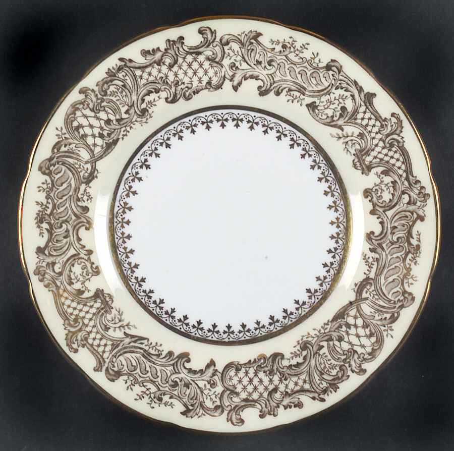 Golden Wedding Cream Bread & Butter Plate by Coalport-1