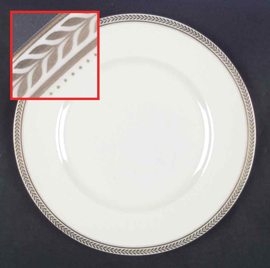 Gold Wheat Dinner Plate by Coalport-1
