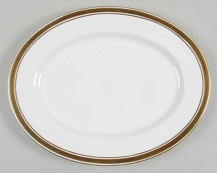 Greek Key 13" Oval Serving Platter by Coalport-1