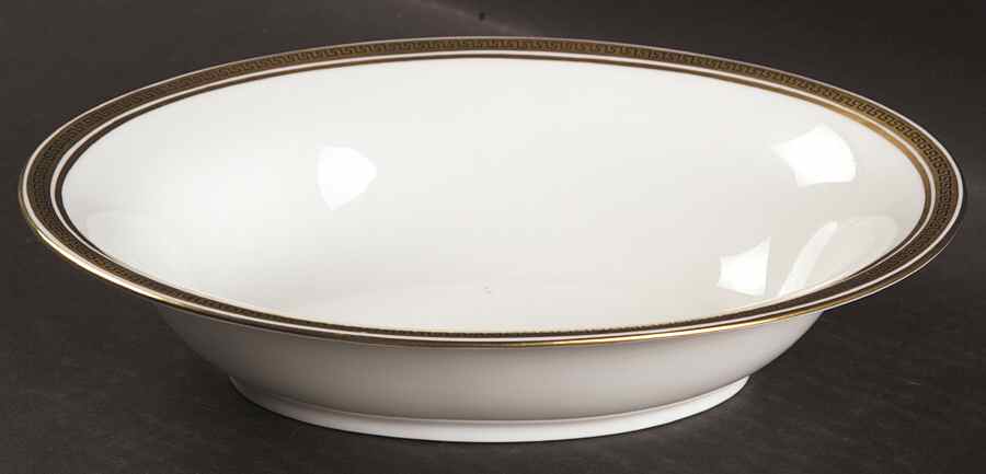 Greek Key 9" Oval Vegetable Bowl by Coalport-1