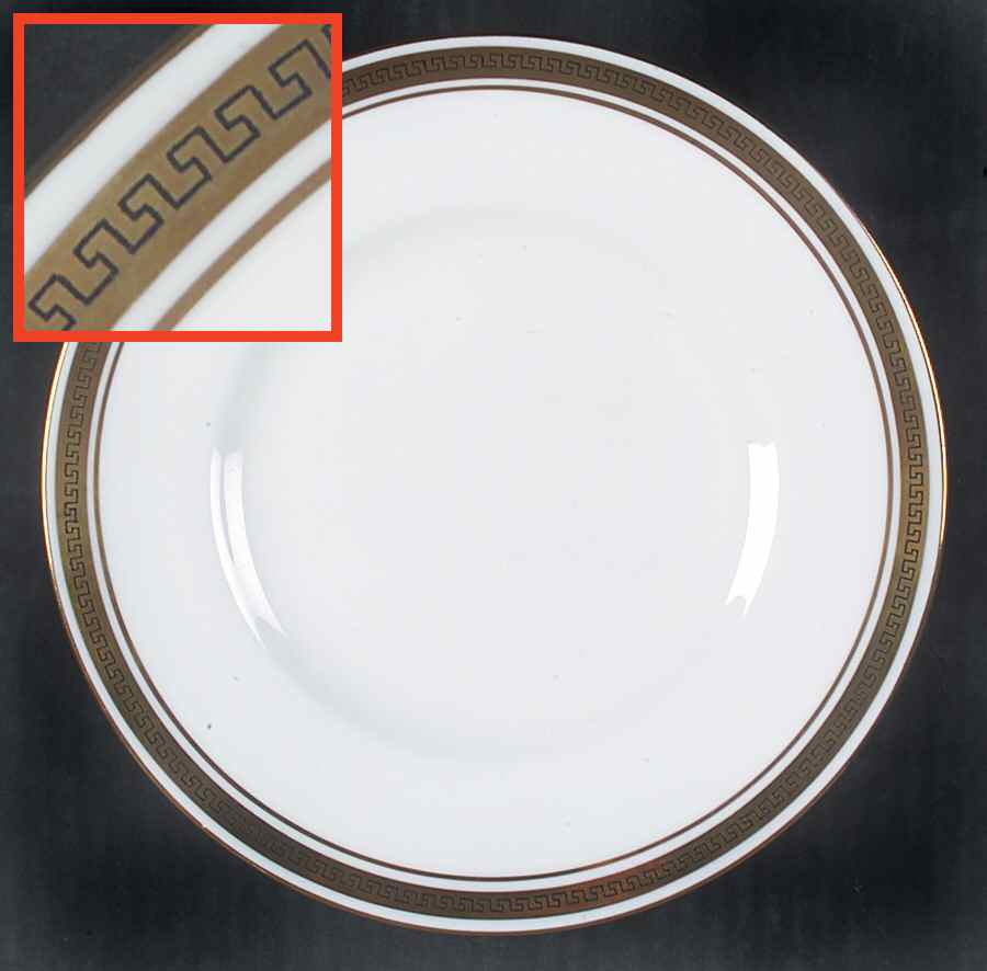 Greek Key Salad Plate by Coalport-1