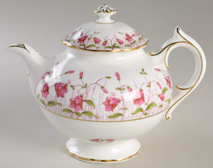 Harebell Pink Teapot & Lid by Coalport-1
