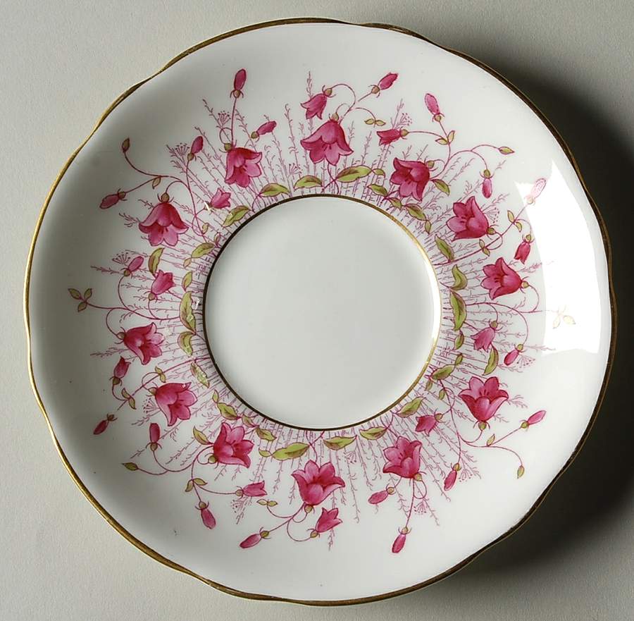 Harebell Pink Saucer for Cream Soup Bowl by Coalport-1