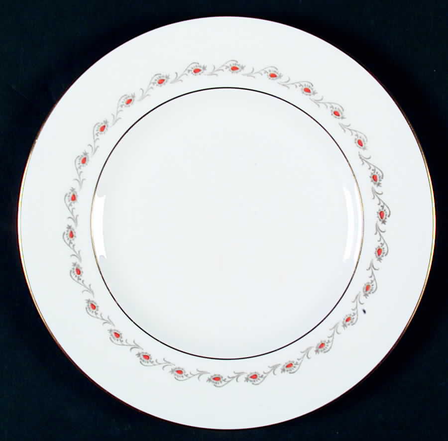 Harrington Red Salad Plate by Coalport-1