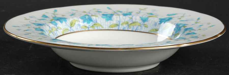 Harebell Turquoise Rim Soup Bowl by Coalport-1