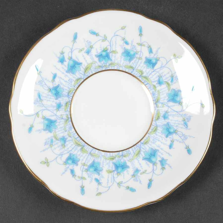 Harebell Turquoise Saucer for Cream Soup Bowl by Coalport-1