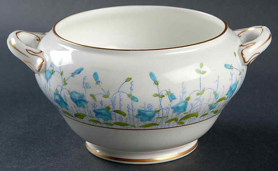 Harebell Turquoise Sauce Boat No Lid by Coalport-1