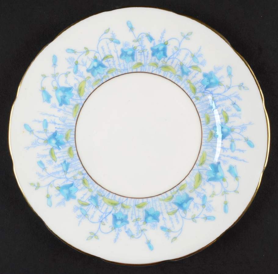 Harebell Turquoise Bread & Butter Plate by Coalport-1