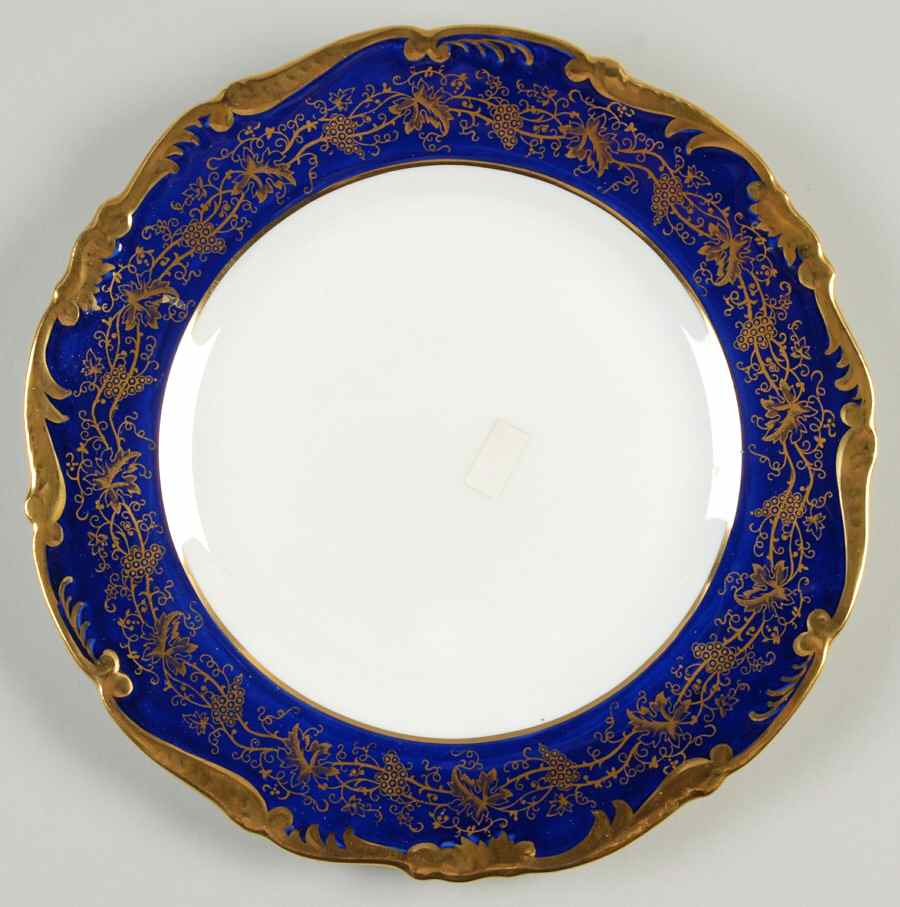 Hazelton Cobalt Blue Luncheon Plate by Coalport-1