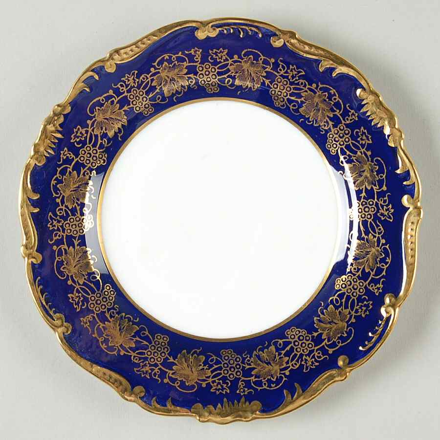 Hazelton Cobalt Blue Bread & Butter Plate by Coalport-1