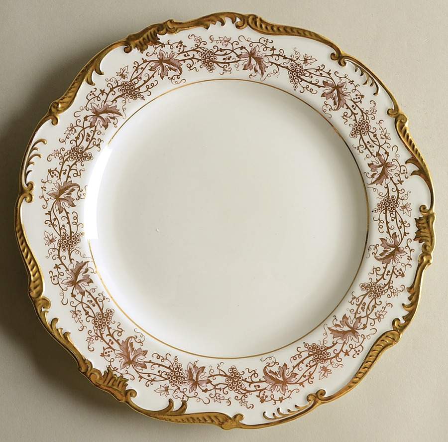 Hazelton White Dinner Plate by Coalport-1