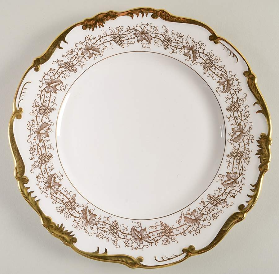 Hazelton White Dinner Plate by Coalport-1