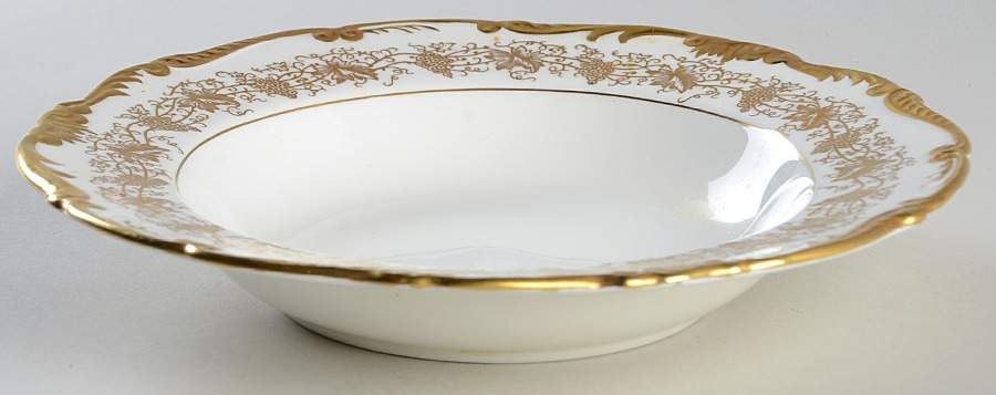 Hazelton White Large Rim Soup Bowl by Coalport-1