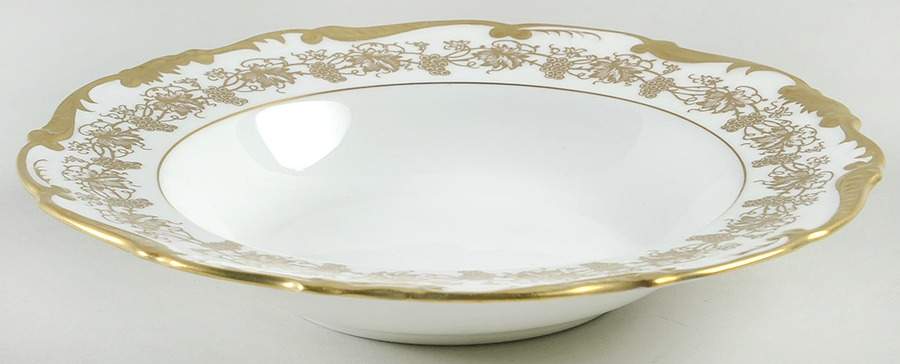 Hazelton White Rim Soup Bowl by Coalport-1