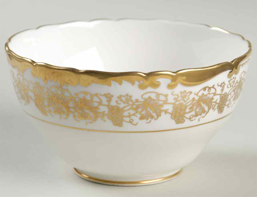 Hazelton White Open Sugar Bowl by Coalport-1