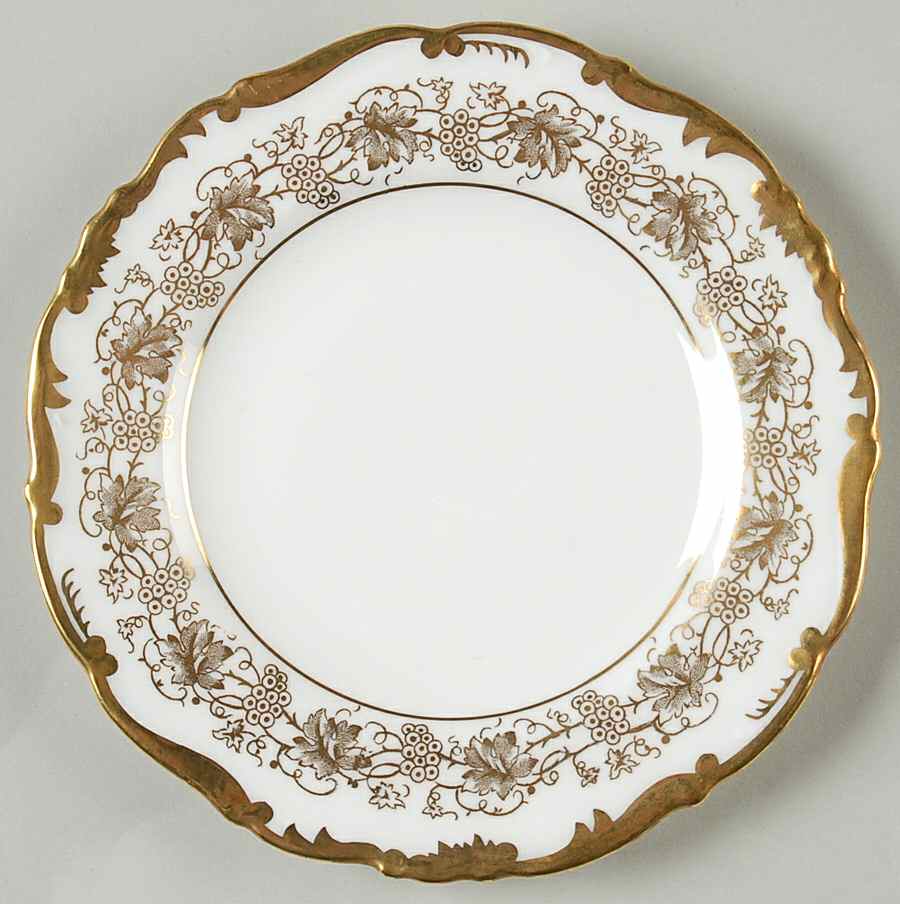 Hazelton White Bread & Butter Plate by Coalport-1
