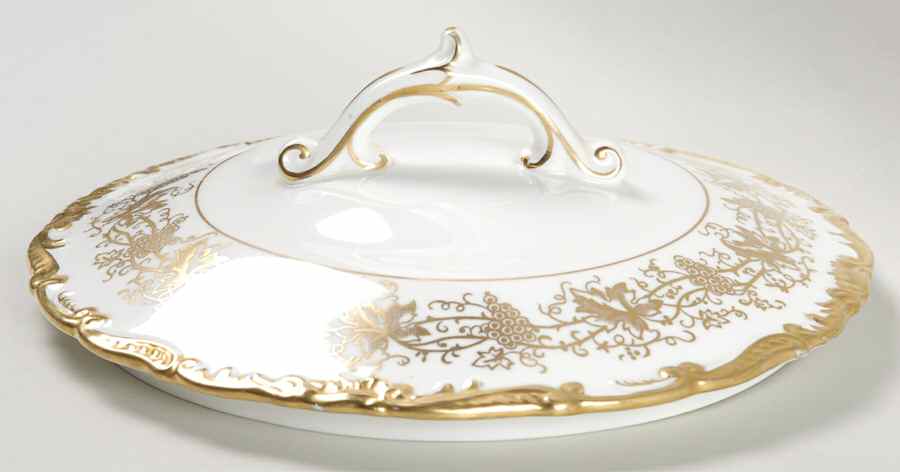 Hazelton White Lid for Round Vegetable by Coalport-1