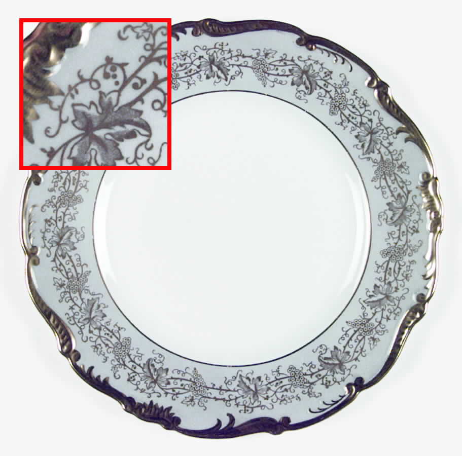 Hazelton Grey Dinner Plate by Coalport-1