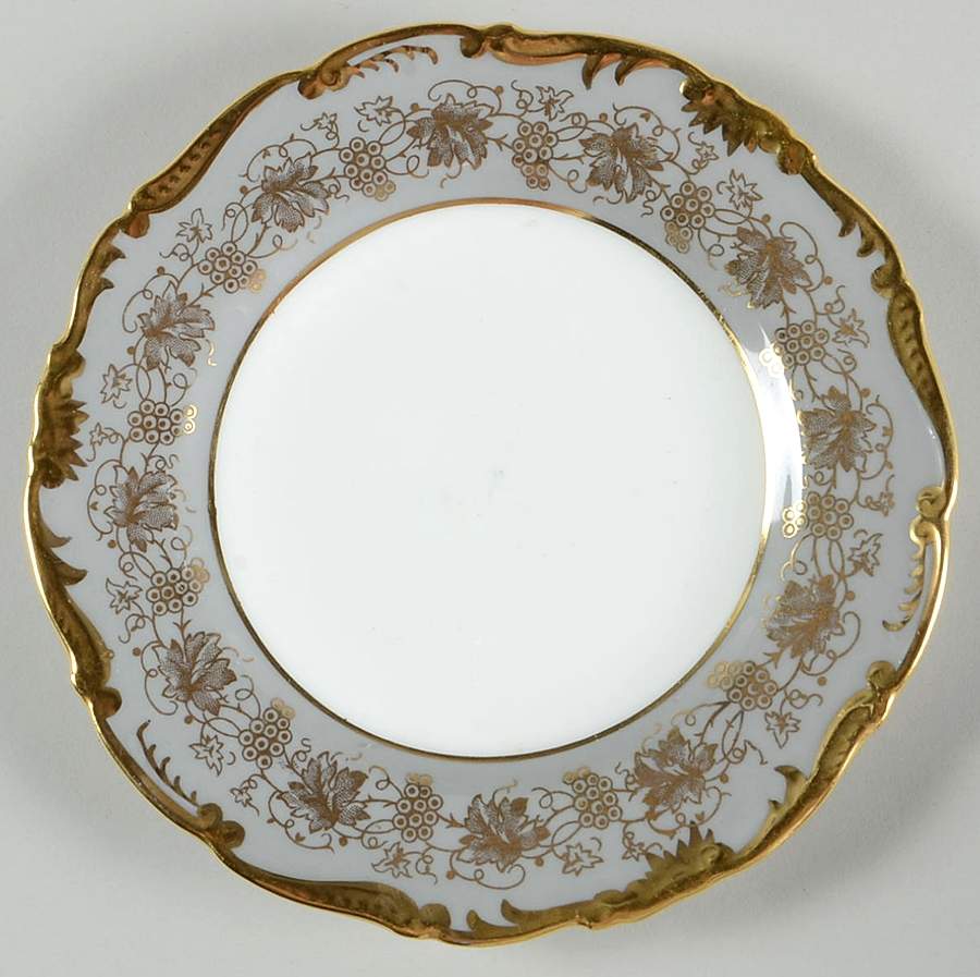 Hazelton Grey Bread & Butter Plate by Coalport-1