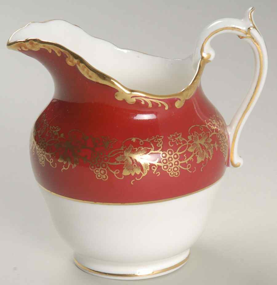 Hazelton Maroon Mini Creamer by Coalport-1
