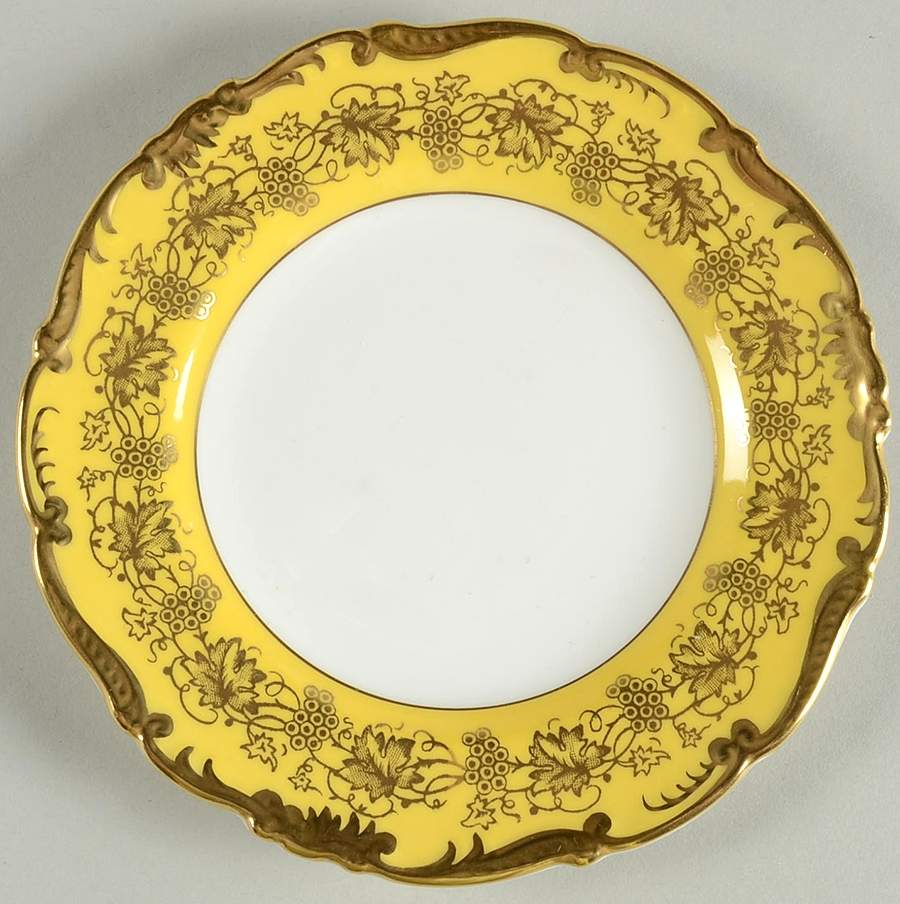 Hazelton Yellow Bread & Butter Plate by Coalport-1